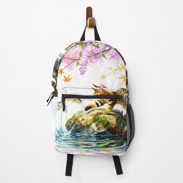 Item preview, Tabby Cat Fishing in a Pond designed and sold by M-Y-A-R-T-.