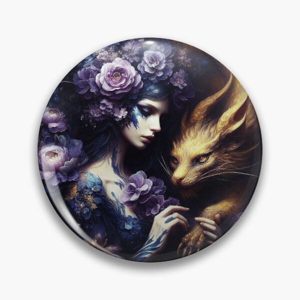 Item preview, Flowers Lady and Gold Dragon designed and sold by RaF71PrO.