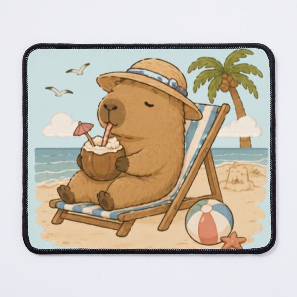 Item preview, Cute Summertime Capybara designed and sold by MellowMunchkins.