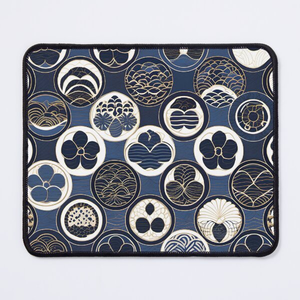 Item preview, Japanese Seigaiha Wave Pattern - Traditional Wagara Design designed and sold by KS-PopArtJapan.