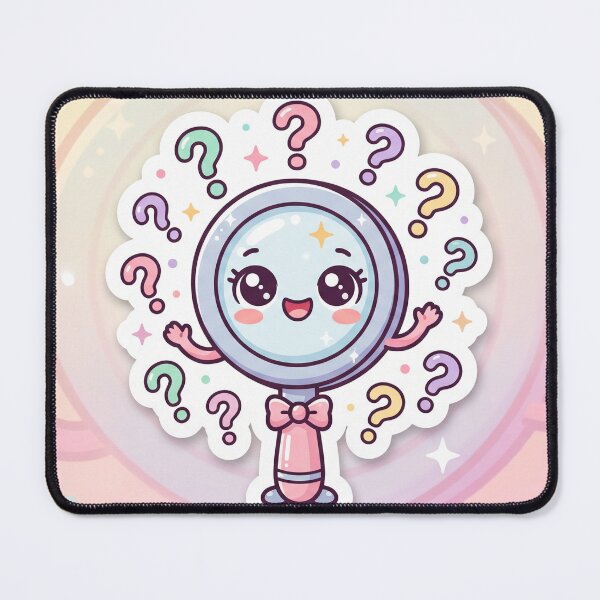 Item preview, Cute Mystery Magnifier Kawaii Detective Sticker designed and sold by CuteRage.