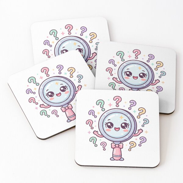 Item preview, Cute Mystery Magnifier Kawaii Detective Sticker designed and sold by CuteRage.