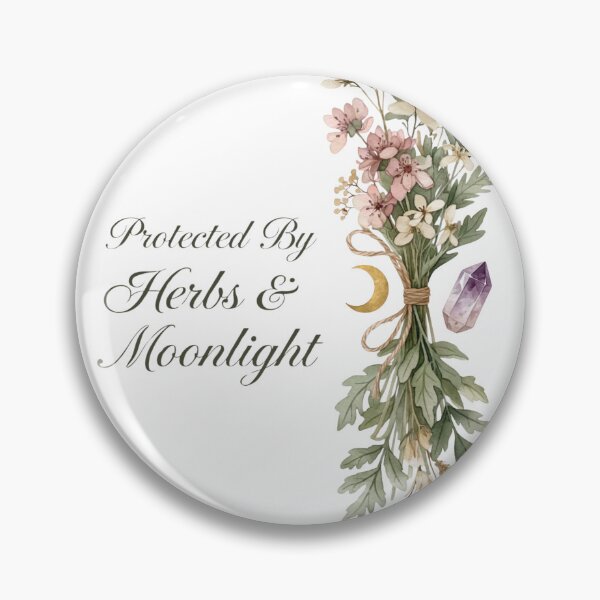 Item preview, Cottage Witch Gift — Protected By Herbs and Moonlight | Witchy Shirt designed and sold by DreamelleStudio.