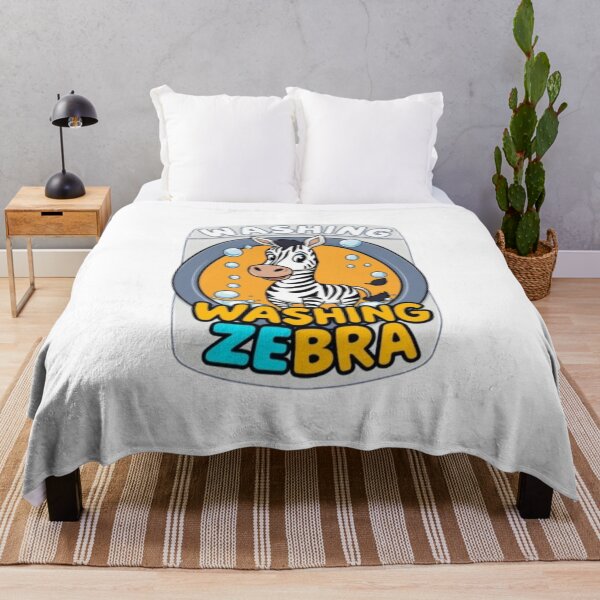 Item preview, Funny Washing Zebra Laundry Design designed and sold by MystiColo.