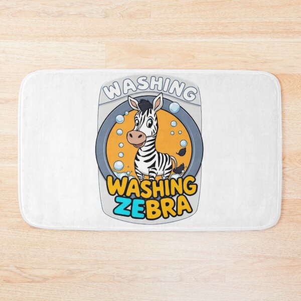 Item preview, Funny Washing Zebra Laundry Design designed and sold by MystiColo.