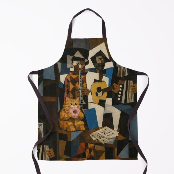 Item preview, Funny Chonky Orange Cat Daydreamscape Cubist Musicians designed and sold by Mindworx21.