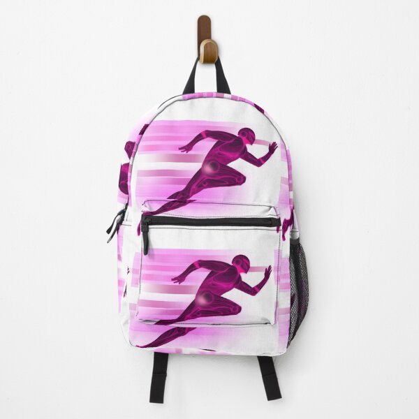 Item preview, Neon Pink Digital Runner – Futuristic Wireframe Speed Silhouette designed and sold by RaresS.