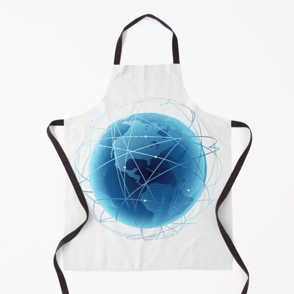 Item preview, Digital Blue Globe – Global Network Connectivity Nodes and Lines designed and sold by RaresS.