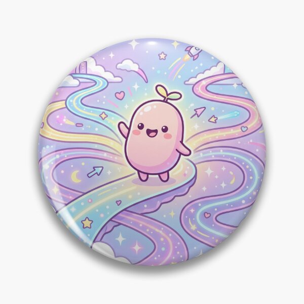 Item preview, Dreamy Cosmic Rainbow Path Kawaii Sticker designed and sold by CuteRage.