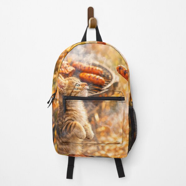 Item preview, Tabby Kitten Begging for Sausage designed and sold by M-Y-A-R-T-.