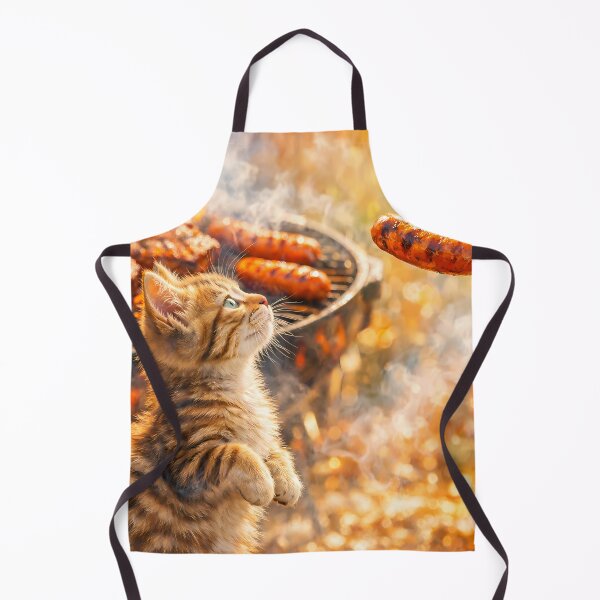 Item preview, Tabby Kitten Begging for Sausage designed and sold by M-Y-A-R-T-.