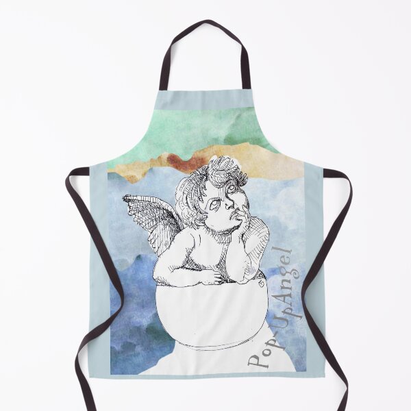 Item preview, Pop-Up Angel Among The Clouds (Original Ink Drawing by ACCI) designed and sold by VanyssaGraphics.