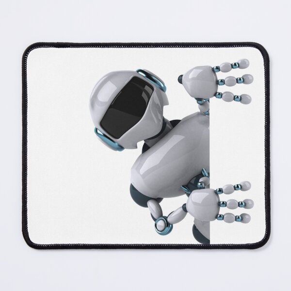 Item preview, Cute 3D Robot Peeking Around Corner – Playful Sci-Fi Character designed and sold by RaresS.