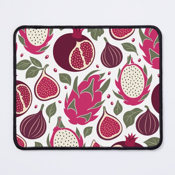 Item preview, Retro Bold Pomegranate and Dragon Fruit Seamless Pattern designed and sold by DiNata.