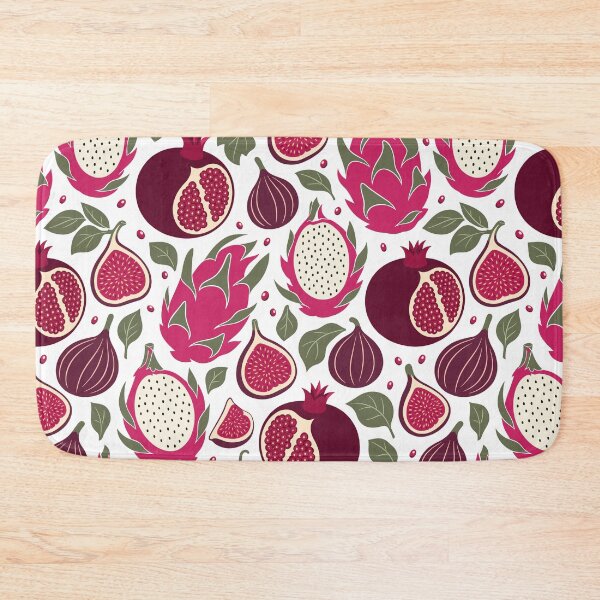 Item preview, Retro Bold Pomegranate and Dragon Fruit Seamless Pattern designed and sold by DiNata.