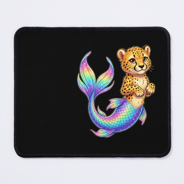 Item preview, Cute Cheetah Mermaid Fantasy Animal designed and sold by Rexusstain.