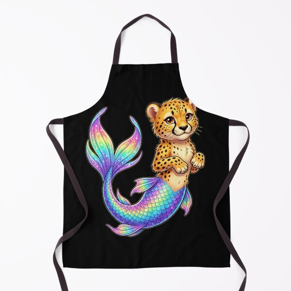 Item preview, Cute Cheetah Mermaid Fantasy Animal designed and sold by Rexusstain.