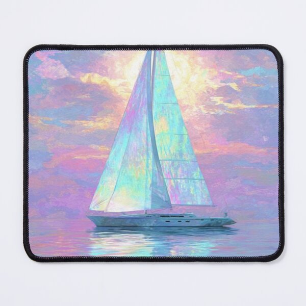 Item preview, Colorful Sailboat Water Reflection Artwork  designed and sold by NivyasArtistry.
