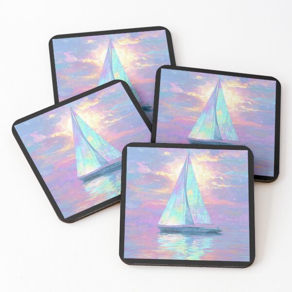 Item preview, Colorful Sailboat Water Reflection Artwork  designed and sold by NivyasArtistry.