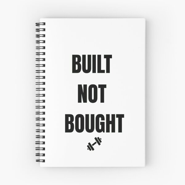 Item preview, Built Not Bought Gym Motivation Shirt designed and sold by DailyQuestPrint.