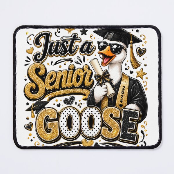 Item preview, Just a Senior Goose Funny Graduation 2024 Illustration designed and sold by LunaPixelStudio.