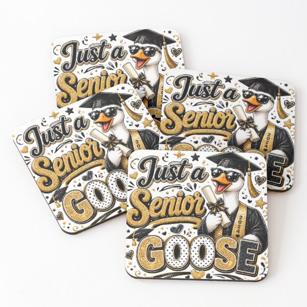 Item preview, Just a Senior Goose Funny Graduation 2024 Illustration designed and sold by LunaPixelStudio.