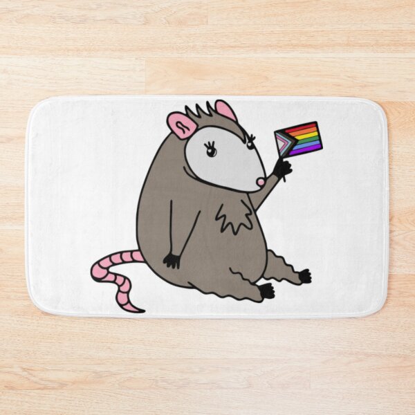 Item preview, Kawaii Opossum Progress Pride Flag Doodle Sketch designed and sold by Dimicilan.
