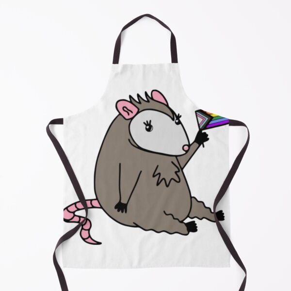 Item preview, Kawaii Opossum Progress Pride Flag Doodle Sketch designed and sold by Dimicilan.