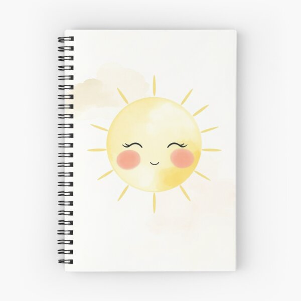 Item preview, Cute Watercolor Smiling Sun Nursery Art designed and sold by Vida e Arte.