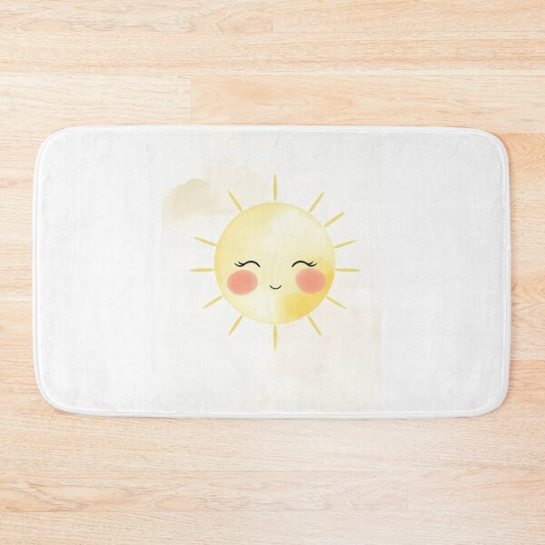 Item preview, Cute Watercolor Smiling Sun Nursery Art designed and sold by Vida e Arte.