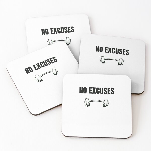 Artikelvorschau, No Excuses Gym Motivation Shirt entworfen und verkauft von DailyQuestPrint.