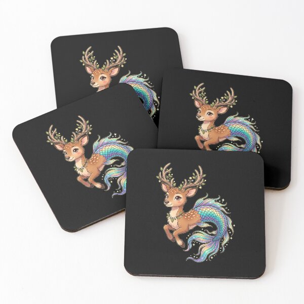 Item preview, Cute Deer Mermaid Fantasy Animal designed and sold by Rexusstain.