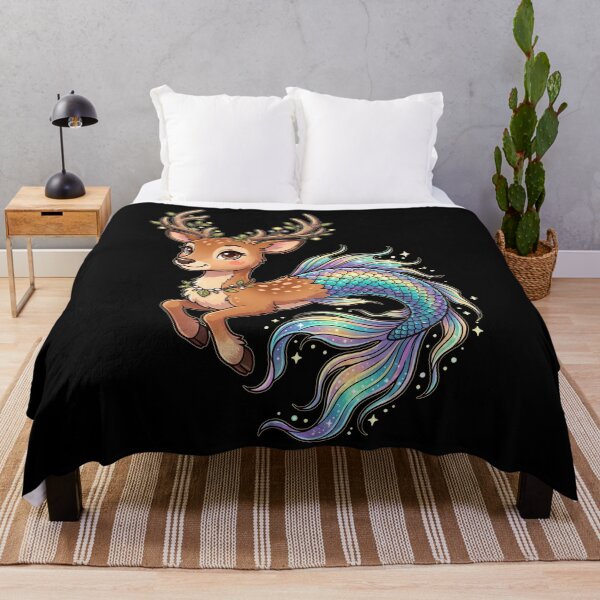 Item preview, Cute Deer Mermaid Fantasy Animal designed and sold by Rexusstain.
