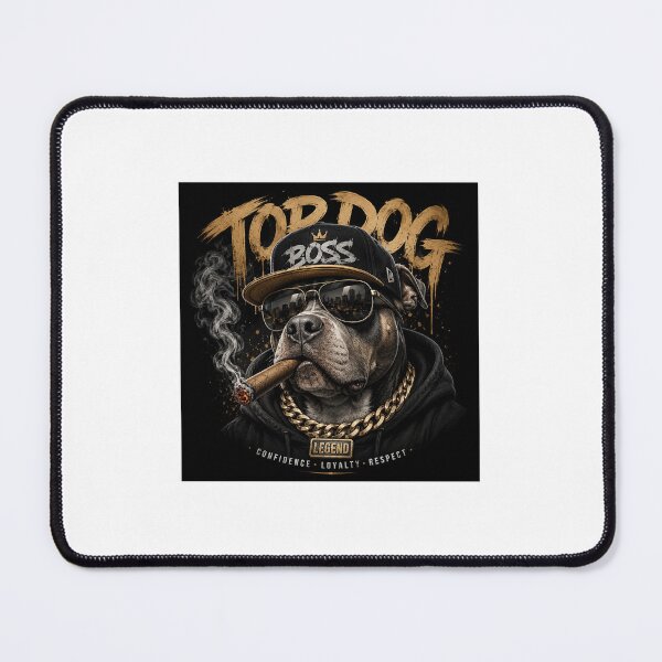 Item preview, Top Dog Legend – Gangster Pitbull Streetwear T-Shirt Design designed and sold by vinothmech53.