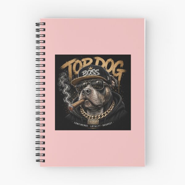 Item preview, Top Dog Legend – Gangster Pitbull Streetwear T-Shirt Design designed and sold by vinothmech53.