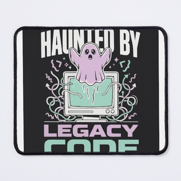 Item preview, Haunted By Legacy Code Cute Coder Ghost designed and sold by Bianca Oltean.