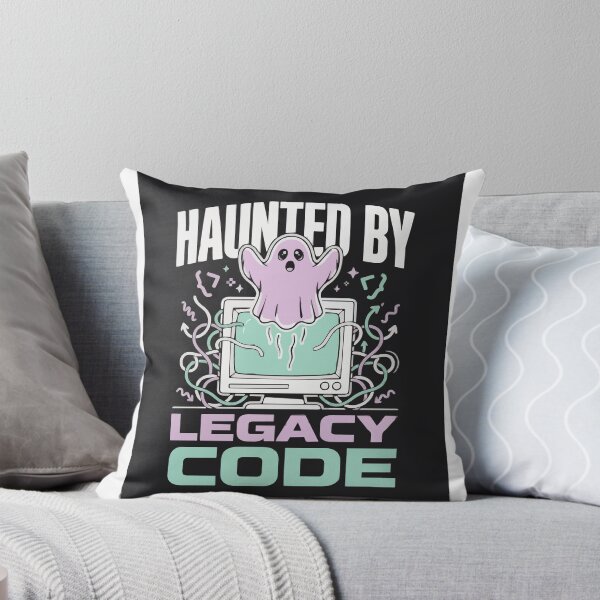 Item preview, Haunted By Legacy Code Cute Coder Ghost designed and sold by Bianca Oltean.