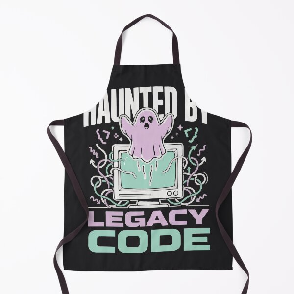 Item preview, Haunted By Legacy Code Cute Coder Ghost designed and sold by Bianca Oltean.