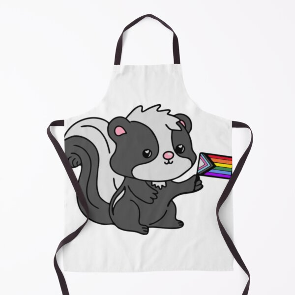 Item preview, Kawaii Skunk Progress Pride Flag Cute Illustration designed and sold by Dimicilan.