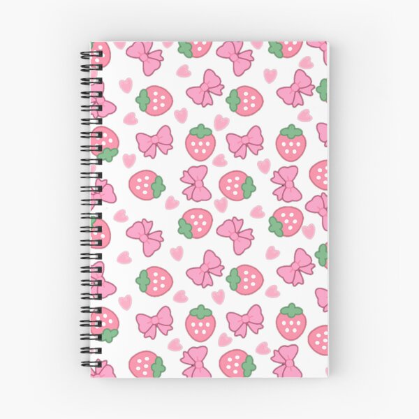 Item preview, Cute Strawberry Bows & Hearts Kawaii Pattern designed and sold by Dreamy fantasy design.