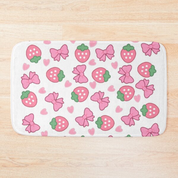 Item preview, Cute Strawberry Bows & Hearts Kawaii Pattern designed and sold by Dreamy fantasy design.