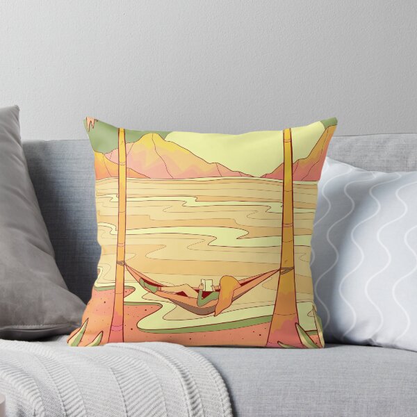 Item preview, Beach hammock reading designed and sold by Swadeillustrations.