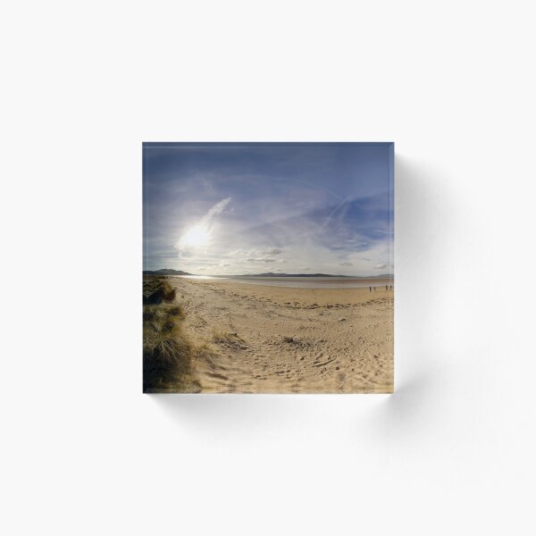 Lisfannon Beach, Fahan, County Donegal, Equirectangular Acrylic Block