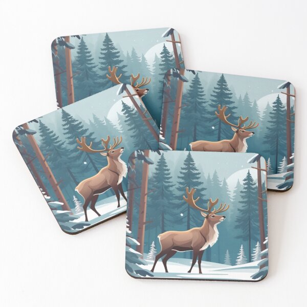 Item preview, Snowy Forest Reindeer Magic designed and sold by Kochainn.