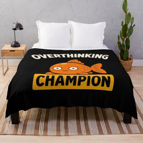 Item preview, OVERTHINKING CHAMPION Clueless fish! designed and sold by vecart34.