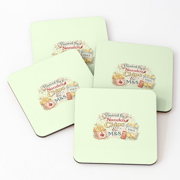 Item preview, Powered By Nando's Chips & M&S – Funny UK Food Lover Design designed and sold by My Gluten Free Life UK.