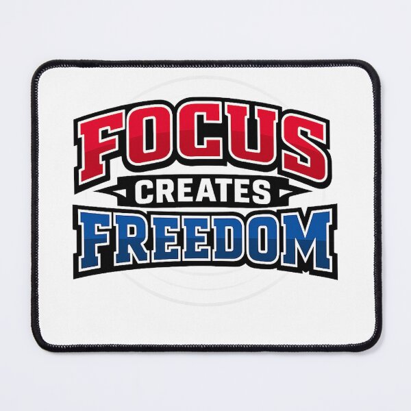 Item preview, Focus Creates Freedom – Productivity Mindset Typography designed and sold by the-dovlat.
