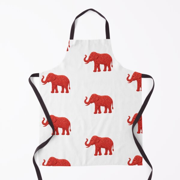 Item preview, Red Ixora Flower Elephant Mosaic Art designed and sold by Siam Soul Studio.