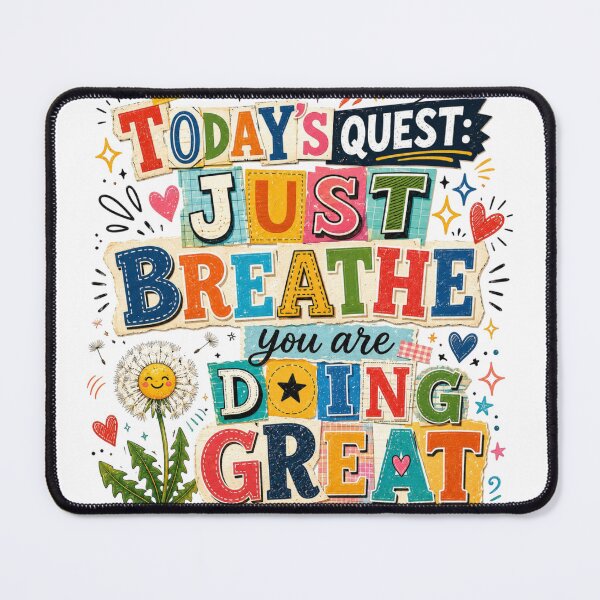 Item preview, Today's Quest Just Breathe You Are Doing Great Illustration designed and sold by LunaPixelStudio.
