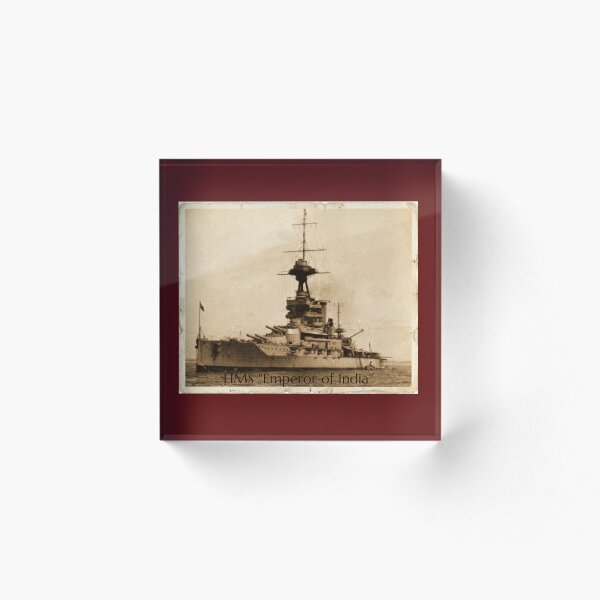 Item preview, HMS Emperor of India Vintage Postcard Art designed and sold by The store under the battleship :).